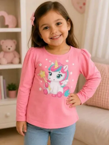 Blusa pijama unicórnio BRILHA no escuro tamanho 4