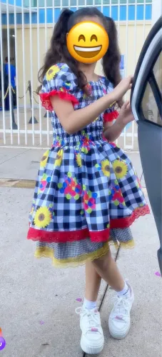 Vestido Festa Junina Infantil Quadrilha Menina Infantil