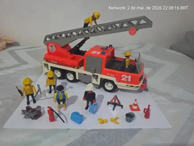 caminhão de bombeiros Playmobil