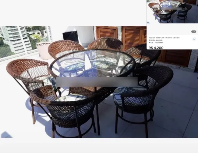 Mesa de 6 cadeiras!