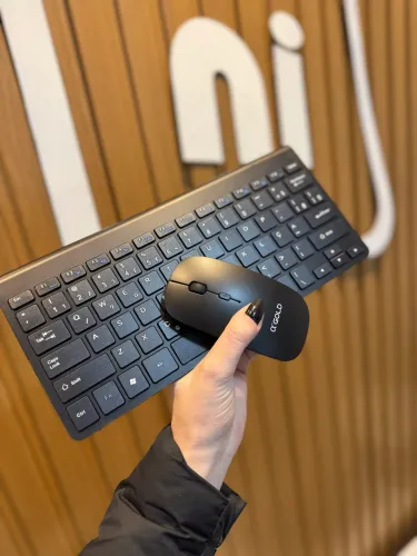 Kit Teclado e Mouse Sem Fio Wireless