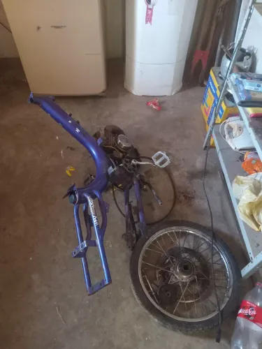 Motor quadro e roda traseira 