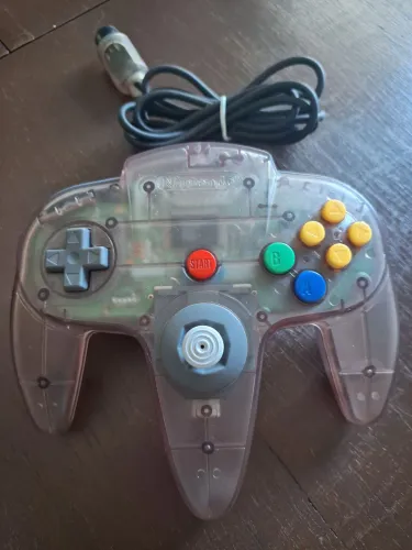 Joystick raro Nintendo 64 translúcido ( transparente)