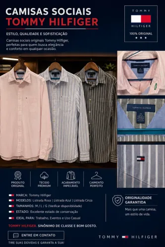 Camisa social da Tommy Hilfiger