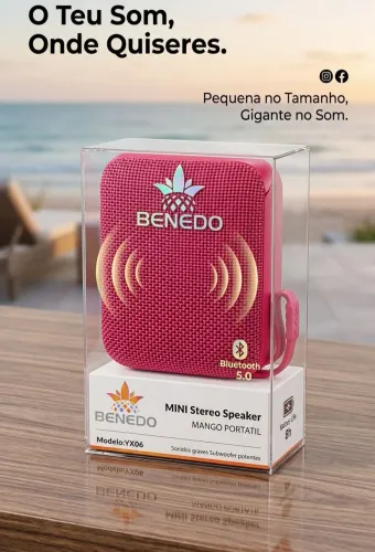 Caixinha de som Bluetooth 5.0
