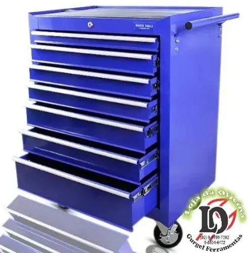 Carrinho de ferramentas - 7 gavetas 150kg - Riosul tools-RST040003