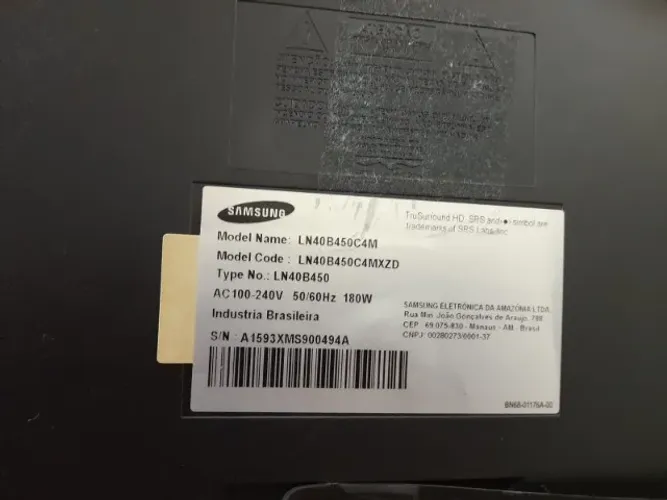 TV Samsung LED 40 polegadas - LN40B50C4M
