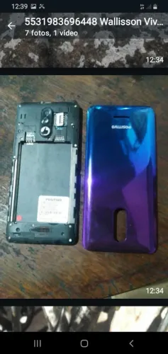 CELULAR DA POSITIVO FALTA BATERIA E TROCAR TELA PERFEITO
