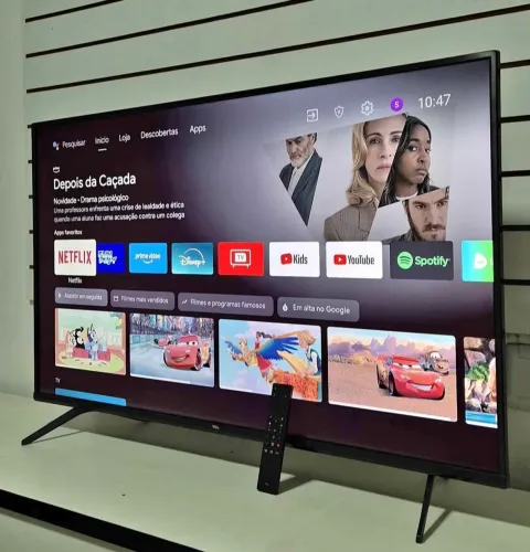 TELEVISÃO 50 POLEGADA SMART 4K ANDROID BLUETOOTH TODOS APLICATIVO ATUALIZADOS