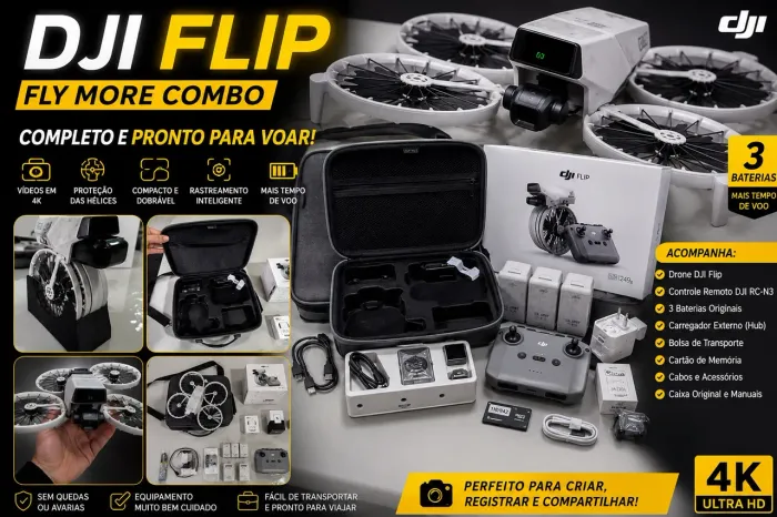 DJI Flip Fly More Combo | 3 Baterias | Completo