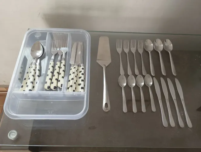 Conjunto de talheres aço inos