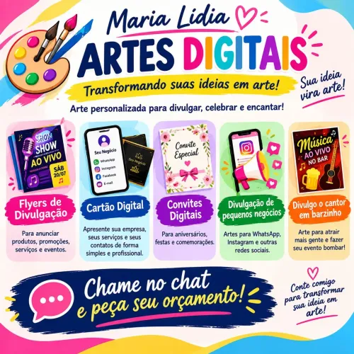 Cartão de visita digital , convite para festas digital