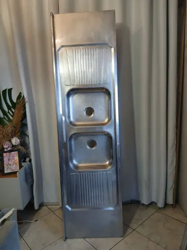 Pia inox de cozinha 2 metros