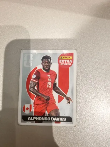 Figurinha legend do Alphonso Davies prata 2026