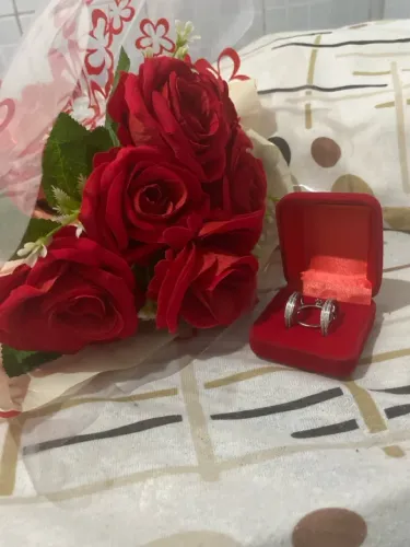 Kit aliança e buquê pedido