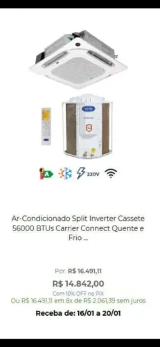 Ar condicionado cassete