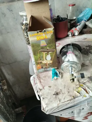 Lampião funcionando