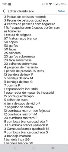 MATERIAIS PARA USO EM PENSAO OU RESIDENCIA