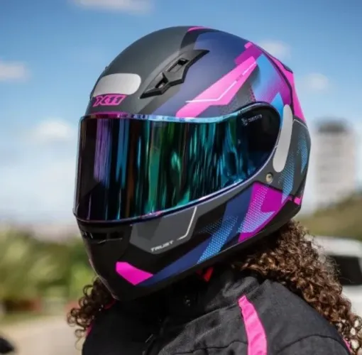 Capacete Moto X11 Trust Pro Ballads + Viseira Espelhada 