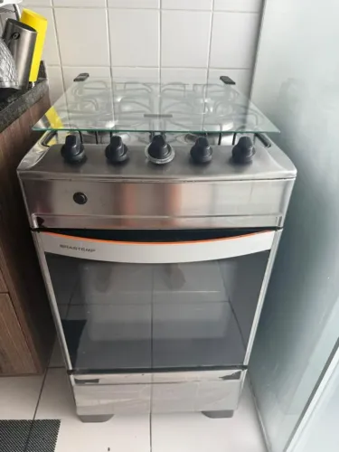 Fogão Inox Brastemp 4 Bocas - Acendimento Automático