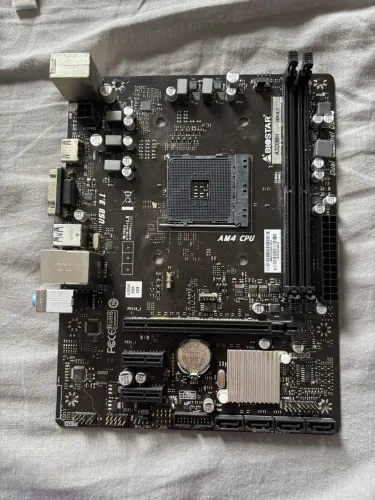 Placa Mãe a320m Biostar, socket am4