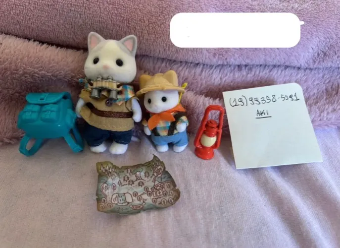 Sylvanian Families Irmãos gatinhos exploradores completo 
