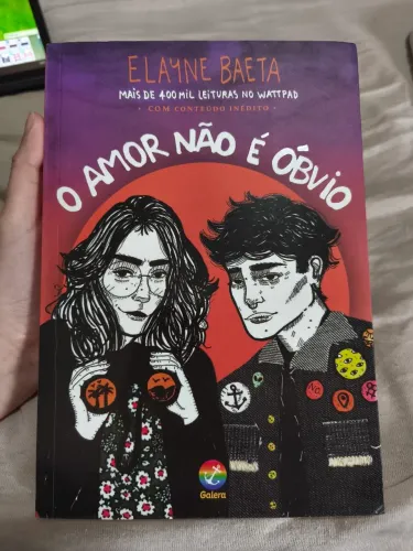livro "O amor não é óbvio" capa antiga