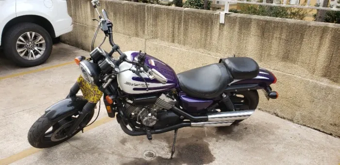 Honda MAGNA 750 Roxa - 1996 - Moto Custom