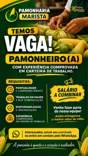 Vaga de pamonheiro(a)