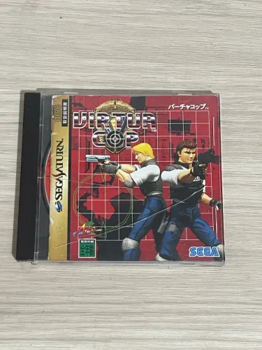 Virtua Cop Sega Saturn Japonês - Completo com Manual