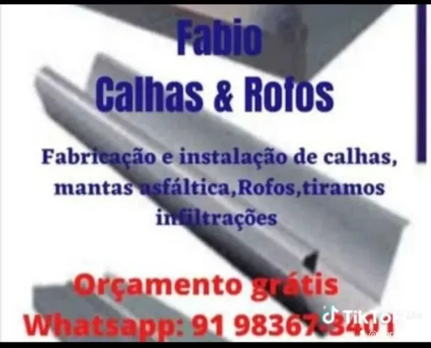 Fabricação de Calhas de zinco