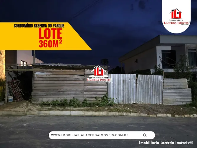 Reserva do Parque, lote medindo 360m², Lote Plano, Limpo, Pronto par Edificar