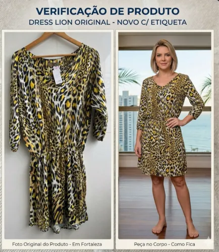 Vestido animal print oncinha NOVO COM ETIQUETA de 199 por 99