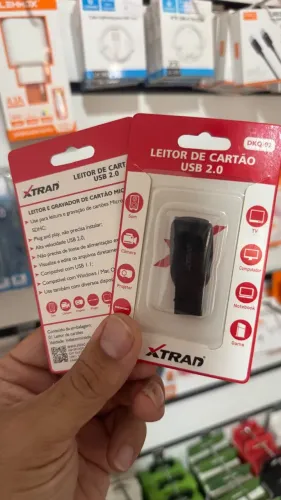 Leitor de cartao de memoria - Adaptador Leitor Micro SD USB Mini