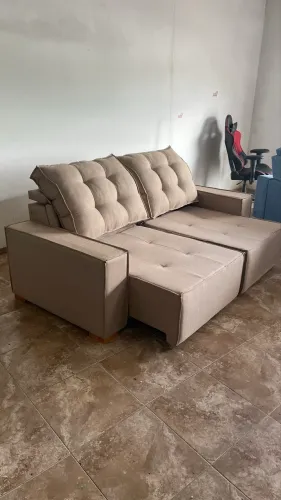 SOFÁ RETRÁTIL RECLINÁVEL BI-PARTIDO 2m2cm NOVO!!
