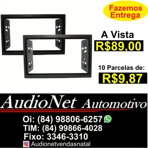 Moldura 2 din Onix Cobalt Spin Novo Prisma Central Multimidia Painel Frente Dvd