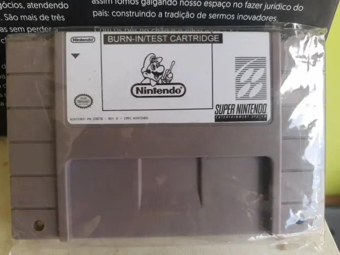Cartucho burn in test super Nintendo reprogramado PCB original Nintendo 