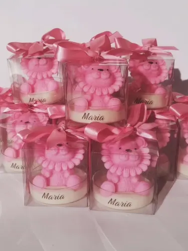 Lembrancinhas artesanal leão velas aromáticas