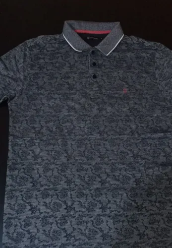 Camisa Polo Individual Slim Fit Estampada - Tamanho M