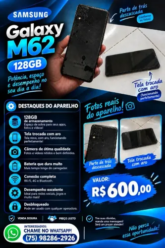 Celular Samsung Galaxy m62 128gb