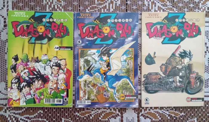 Três mangás Dragon Ball Z da editora Conrad vols 38, 42, 44