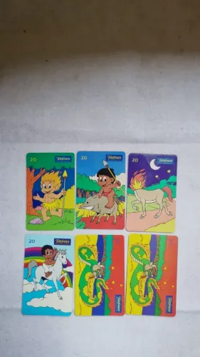 Lote 6 Cartões Telefônicos Antigos Telefônica - Série Lendas Do Brasil Senninha (2000)