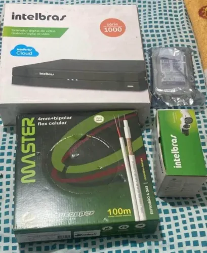 Gravador de vídeo digital completo com 4 entradas pra câmeras