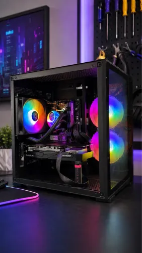 Computador gamer Ryzen 5 5500 Rx 7600 32gb