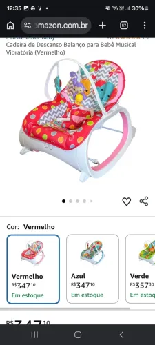Cadeira descanso bebê 