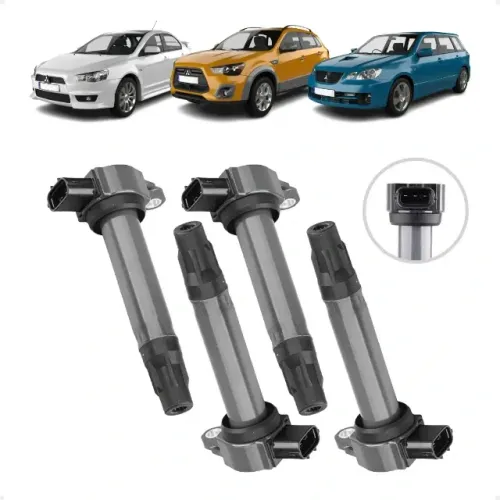 Kit 4 Bobinas de Ignição Mitsubishi Lancer 2.0 2008-2013