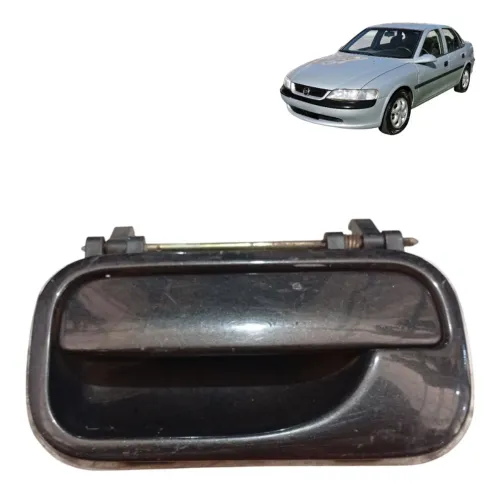 Macaneta Externa Porta Traseira Lado Esquerdo Vectra S 32904 Preto Traseira