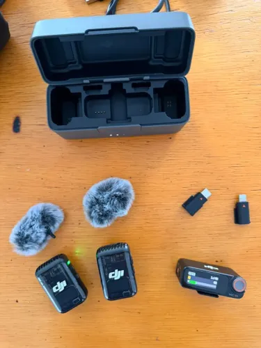 DJI Mic 2 Completo - 2 Microfones Sem Fio + Receptor | Excelente Estado