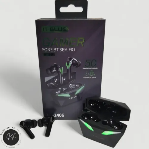 Fone Gamer Bluetooth It-blue | Entrega Grátis em VCA 