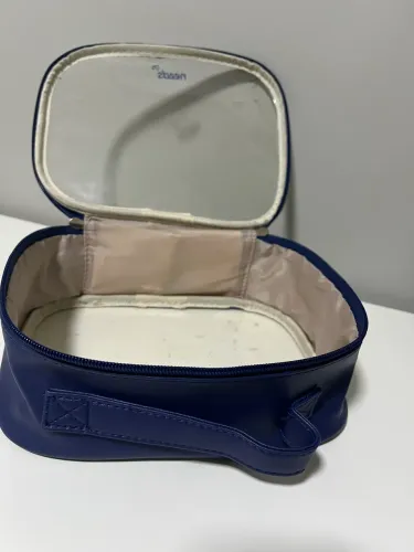 Necesserie média couro 